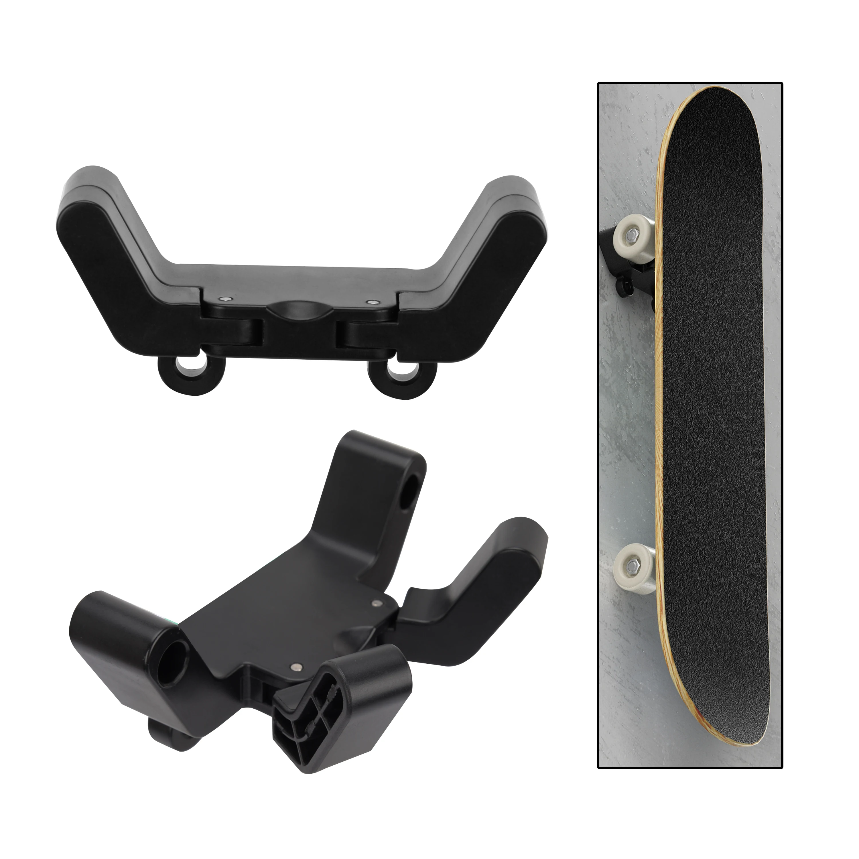 2 Pcs Skateboard Wall Mount Hanger Foldable Skateboard Rack For Skateboard And Longboard Storage and Display Winter Skate Tool