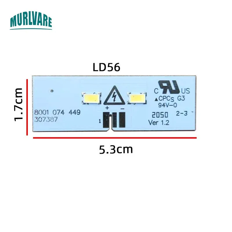 지멘스 보쉬 냉장고용 LED 라이트 스트립 보드, 냉장고 냉동고 액세서리, 8001 074 449 307387 8001074449307387