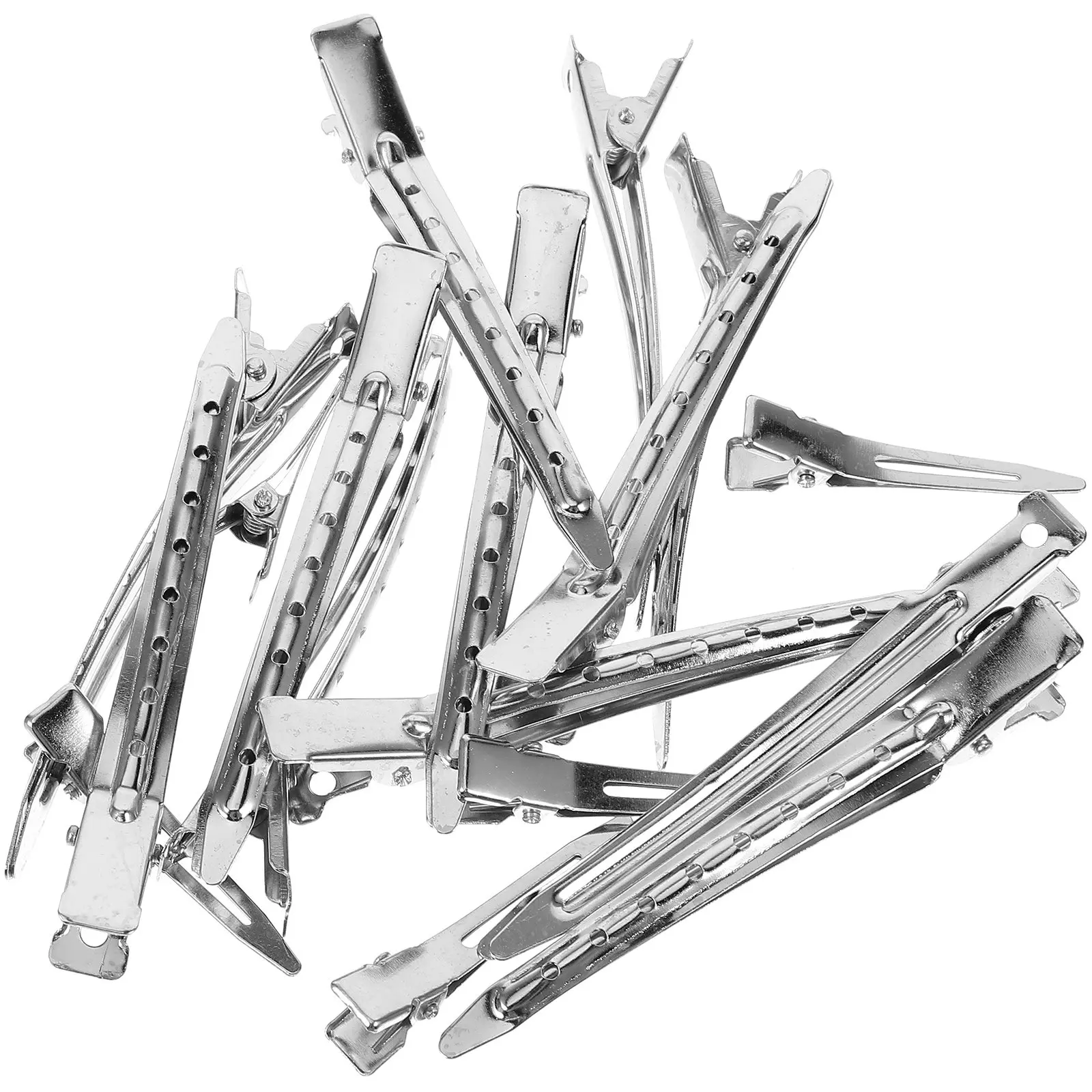 17Pcs Metal Alligator Hair Clips for Sectioning Salon Styling Large Head Precision Grip Scalp Friendly Hairdresser Sectioning