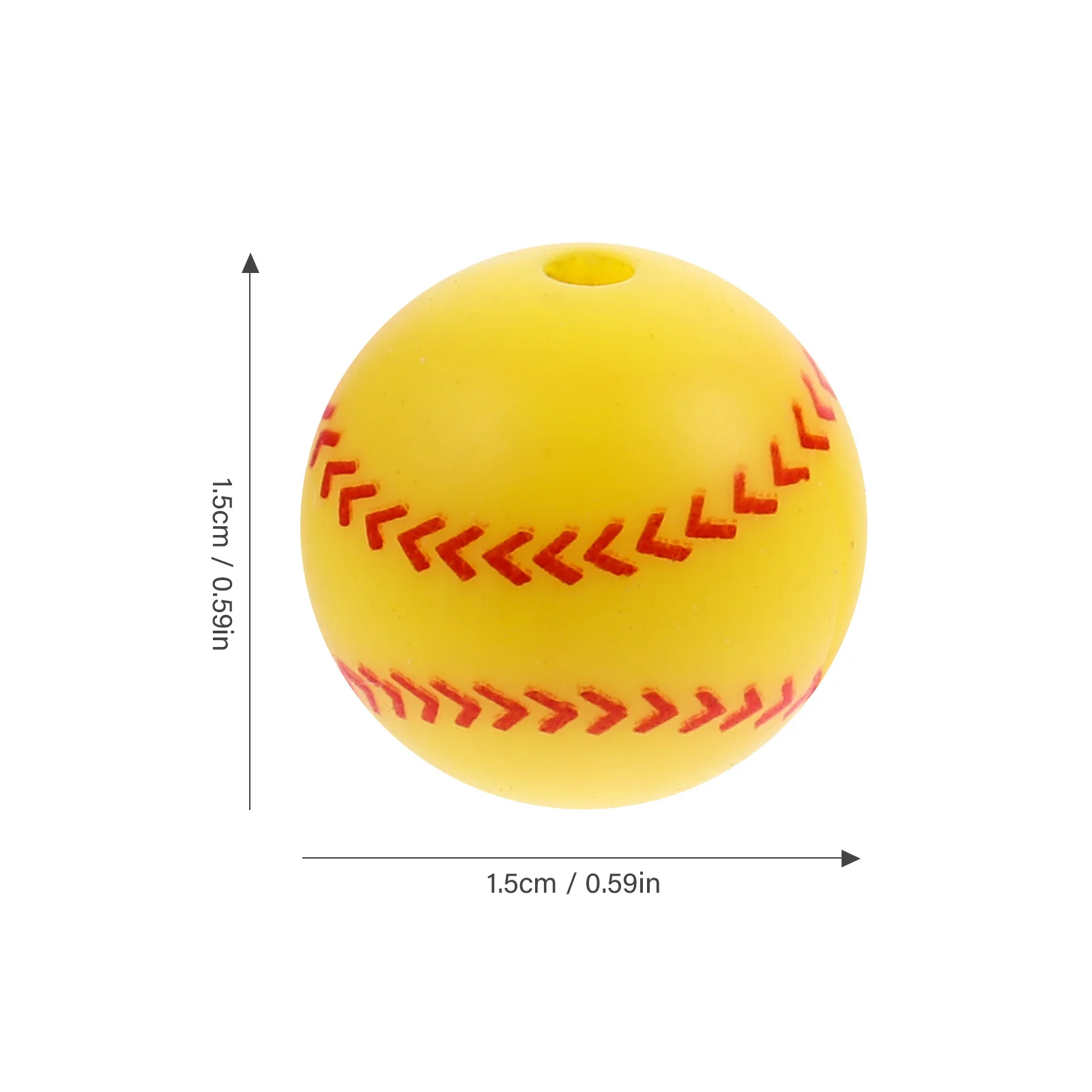 50Pcs Sports Beads for Keychain Making DIY Pendant Charms Smooth Sturdy Safe Material Jewelry Accessory Beads for Crafts