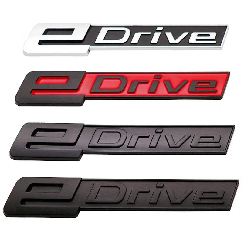 3D ABS eDrive Logo Car Rear Trunk Fender Emblem Badge Sticker Auto Styling For BMW eDrive 225 i4 i3 i8 X1 X5 530e i01 i12 i15