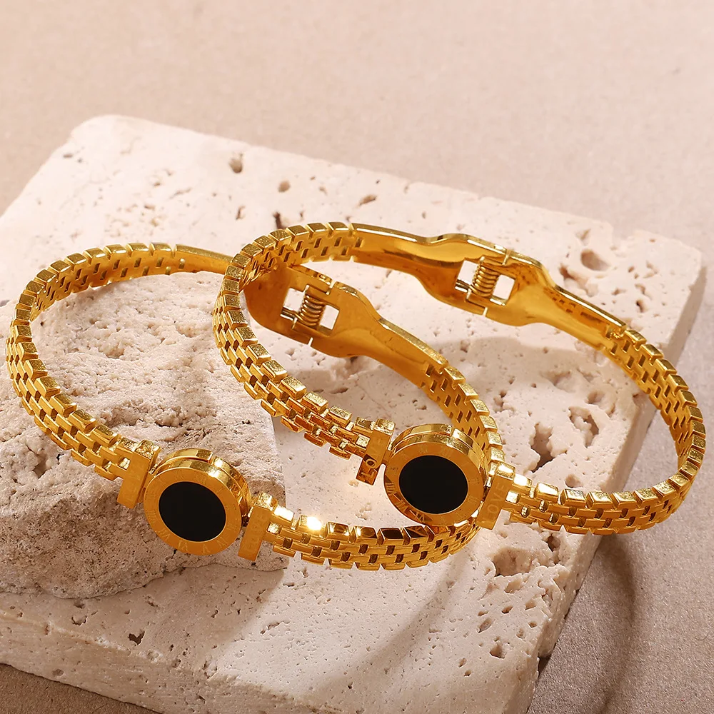 

Fashion Twisted Ring Combination Bead for Women's Stainless Steel Elegant Women's Bracelet , Non Fading