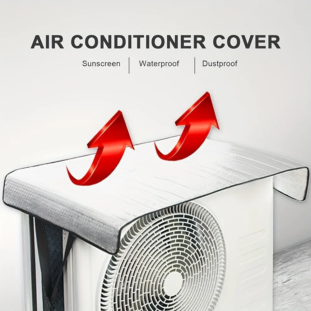 Outdoor AC Unit Protective Cover Waterproof Sunshade Dust Resistant Sleeve for Air Conditioner Exterior Equipmentry view 3