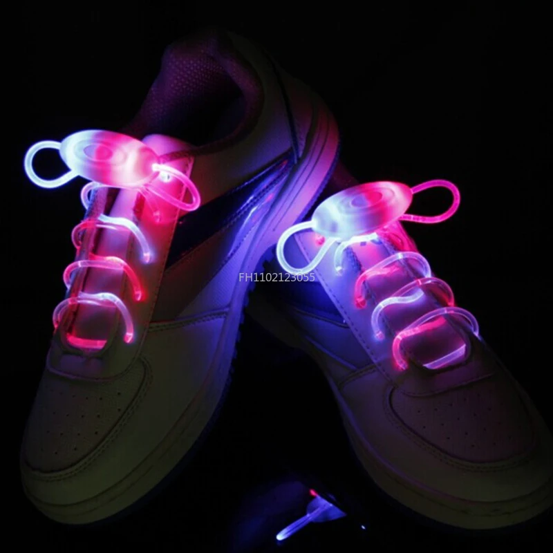 LED Sport Shoe Laces Flash Light Up Glow Stick Strap Shoelaces Party Club New Arrival Promotion Shoelace Buckle
