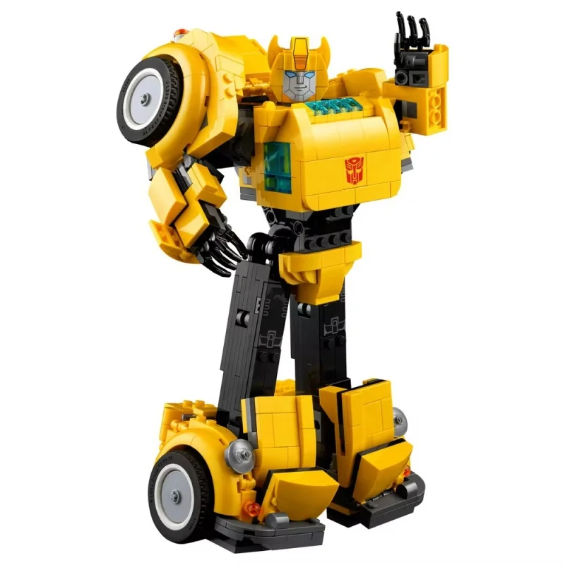 New yellow robot truck car toy building blocks DIY truck transformation autobot deformation gift for children