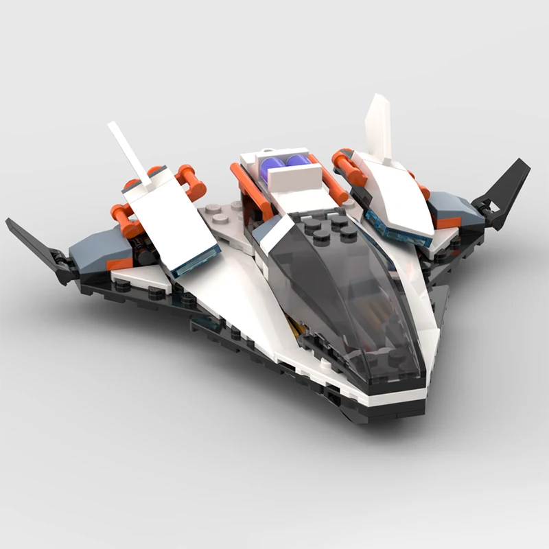 129pcs MOC Satellite Service Mission Mod Model Building blocks Construction idea DIY Kids Brick Education Christmas gifts toys