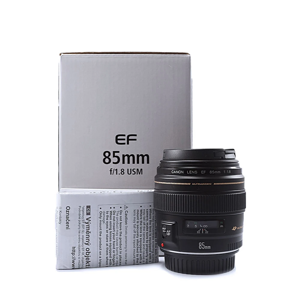 Canon EF 85mm f/1.8 USM Medium Telephoto Lens for Canon SLR Cameras 250D SL3 850D 90D 6D Mark II