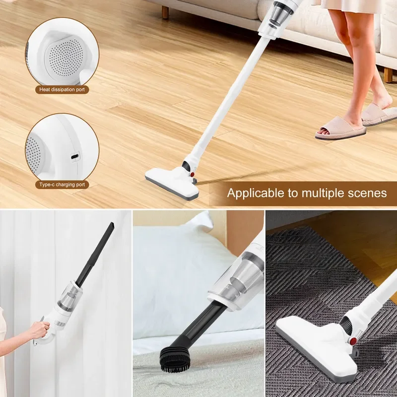 Liectroux i6 Portable Handheld Mini Vacuum Cleaner with Multi Brush Heads for Home Car Office Use Lightweight Cordless Dust