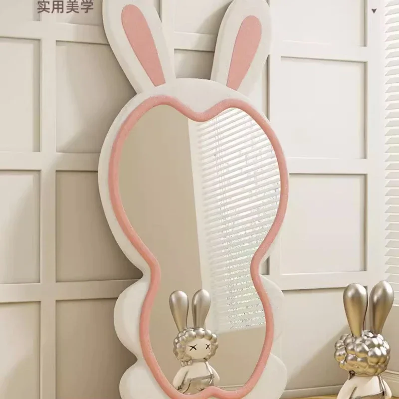 Rabbit Dressing Mirror Household Bedroom Mirror Girls' Good-looking Floor  Special-Shaped Full Body