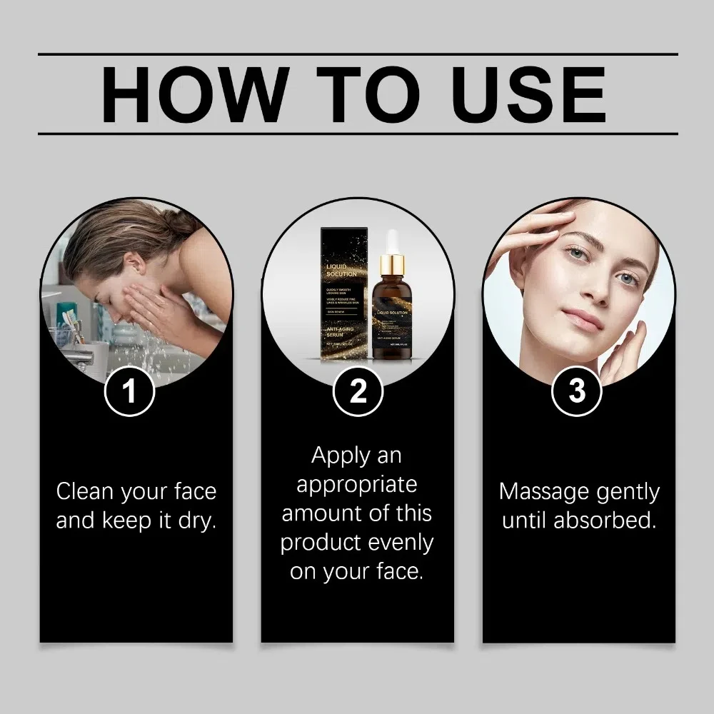 Feuchtigkeitsspendendes Gesichtsserum, strafft die Haut intensiv, feine Linien, Behandlung, Anti-Falten-Essenz, glättet Falten, straffendes Serum