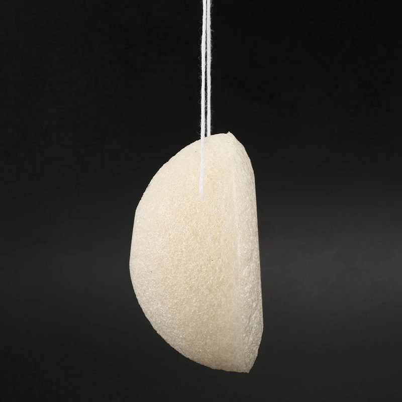 Éponge naturelle pour livres Konjac, visage blanc, 10 pièces