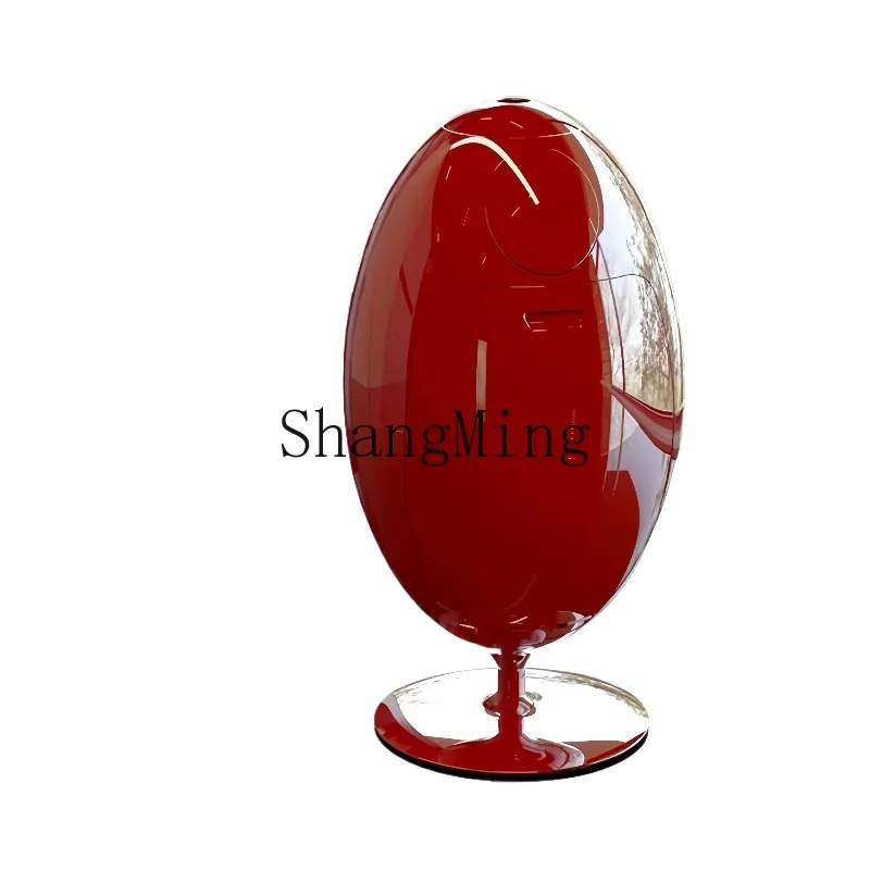 

HJ high-value environmentally friendly dinosaur egg trash can, egg-shaped household light luxury high-end storage bucket