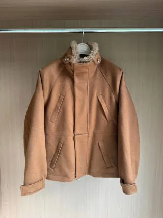 

2025 Women's Clothing High-quality cashmere short lapel warm coat 1103
