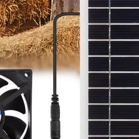 Air Ventilation Van Solar Panel Cable Length 30CM DC 5V for exhaust Roof Attic Fan For Kitchens Greenhouses  Air