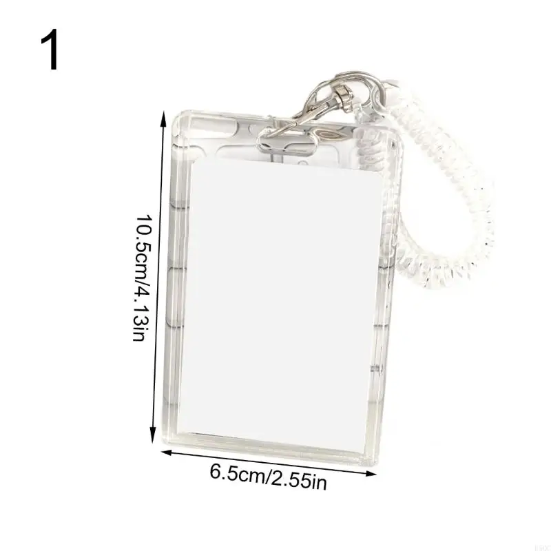 غلاف بطاقة واضحة لبطاقات العمل وشارة CASE D5QC