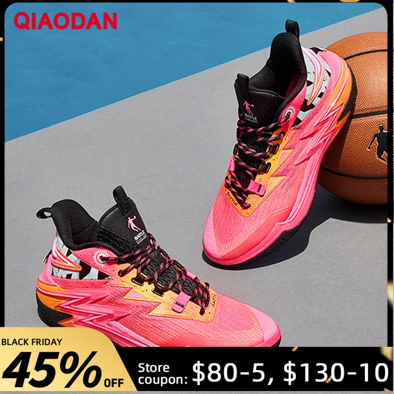 

Износостойкие баскетбольные кроссовки QIAODAN Poying Outfield, мужские боевые амортизирующие кроссовки 2025 QXA013253101