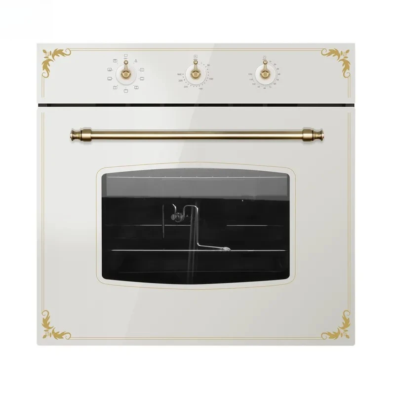 80L Built-in Electric Mechanical Oven Vintage Style Beige