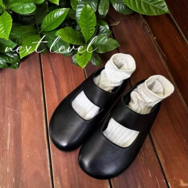 

Туфли Мэри Джейн премиум-класса из мягкой кожи 5 см с внутренним подъемом Yamamoto, осенне-зимние модельные туфли без шнуровки, сабо, праздничный подарок для влюбленных