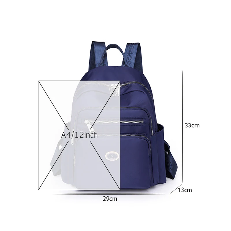 Women Backpacks 2024 New Spring Student School Bags for Teenager Girls Large Capacity Nylon Cloth Bag Ladies Travel Bagpack