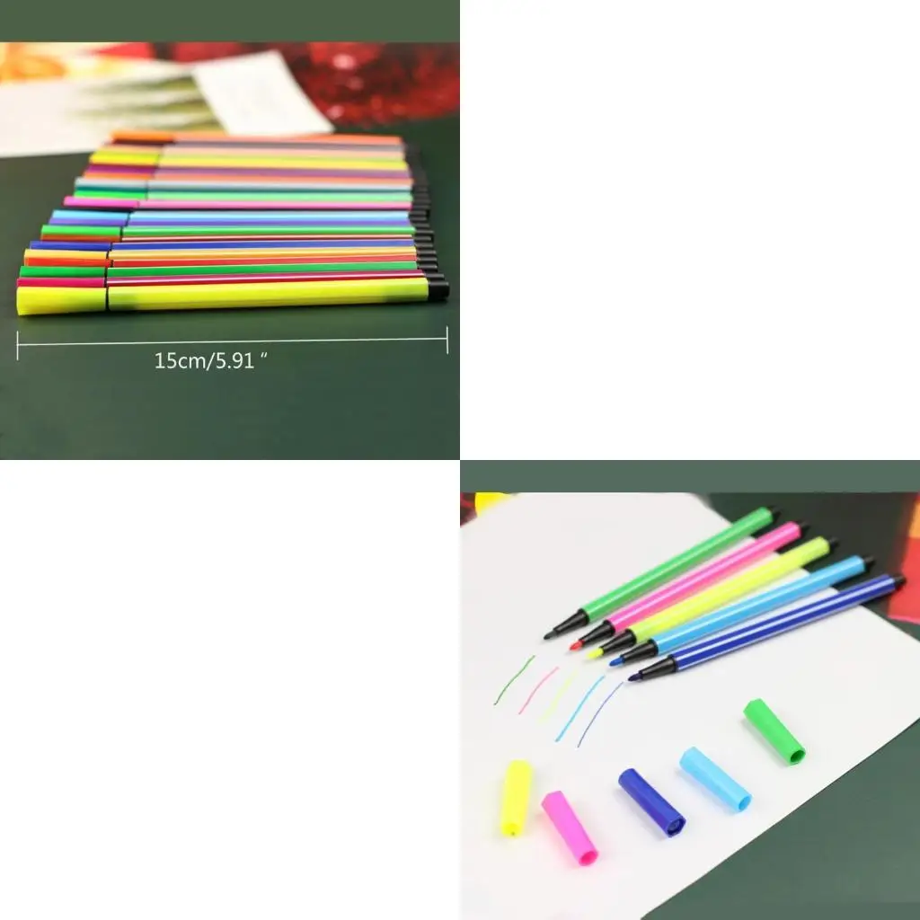  12 Washable Watercolor Pencils Safe Non-toxic Professional Water Color Pen Art Marker Drawing Colored for Kids Student