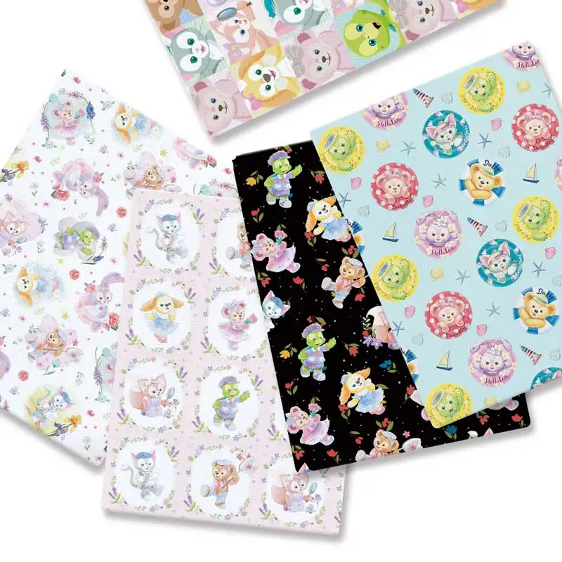 Duffy and friends Cartoon Hot DIY handmade sewing patchwork quilting baby dress home sheet140cm printed fabric sewing fabric