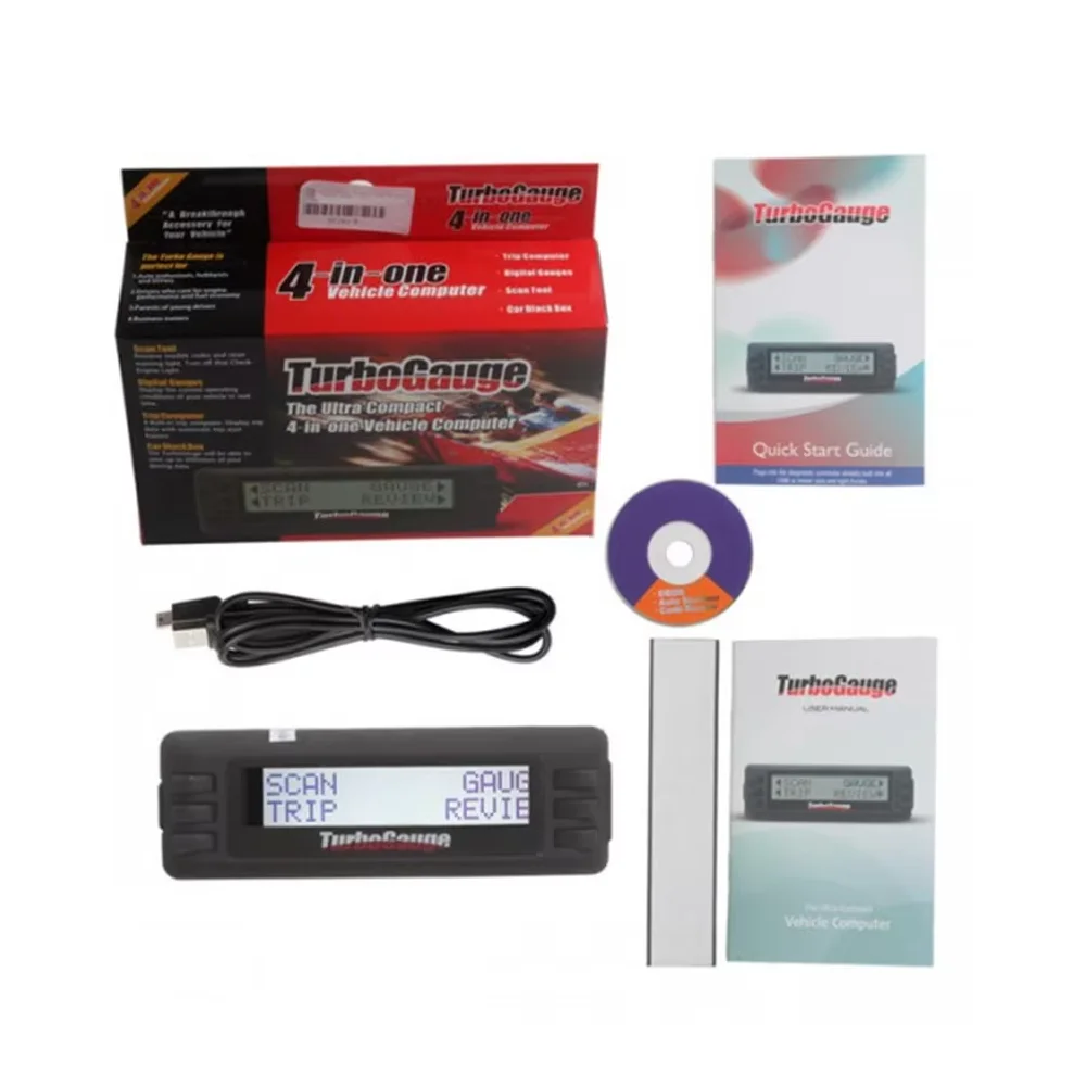 Quicklynks TurboGauge IV Auto Computer Scan Tool Digital Gauge 4 in 1 scangauge ultragauge car tools obd2