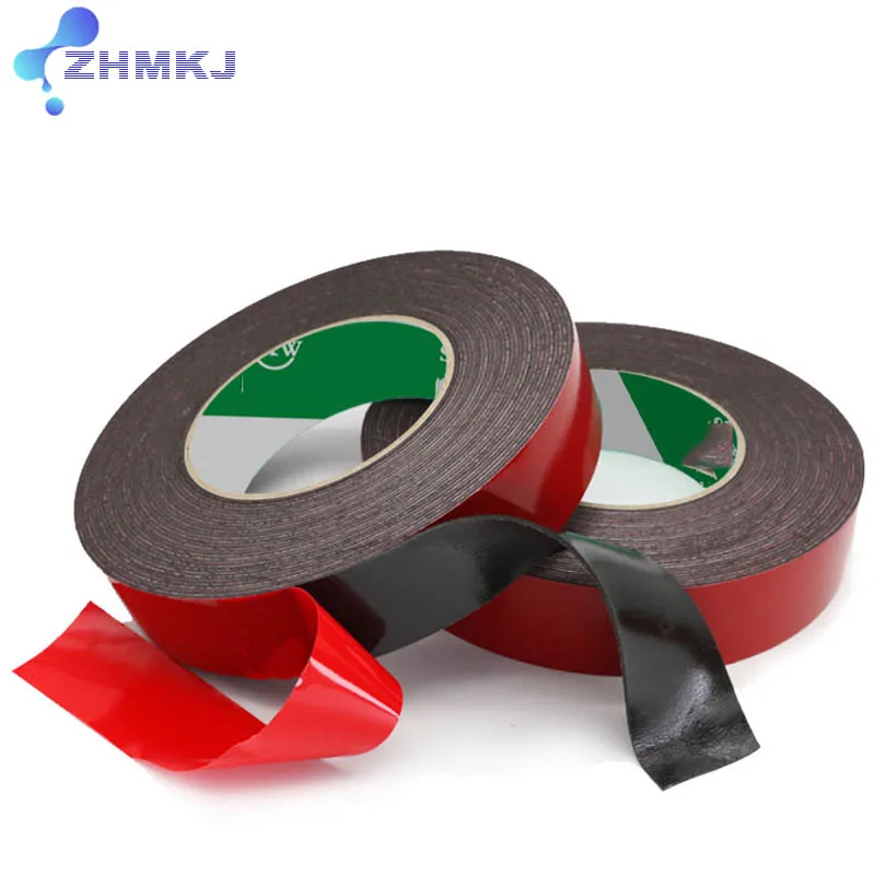 Thickness Strong Double-side Adhesive Foam Tape For Mounting Fixing Pad Sticky Width 10/15/20/25/30/40/50mm Black Sponge Strip