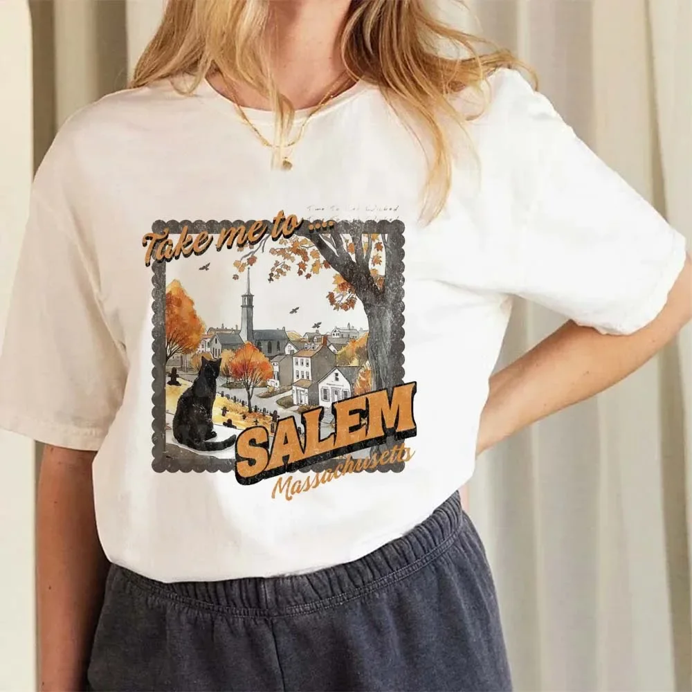 

Fashion Clothing 90s T-Shirt Women's Cartoon Clothing Short Sleeved Pumpkin Pattern Halloween T-Shirt Women's Plus Size T-Shirt.