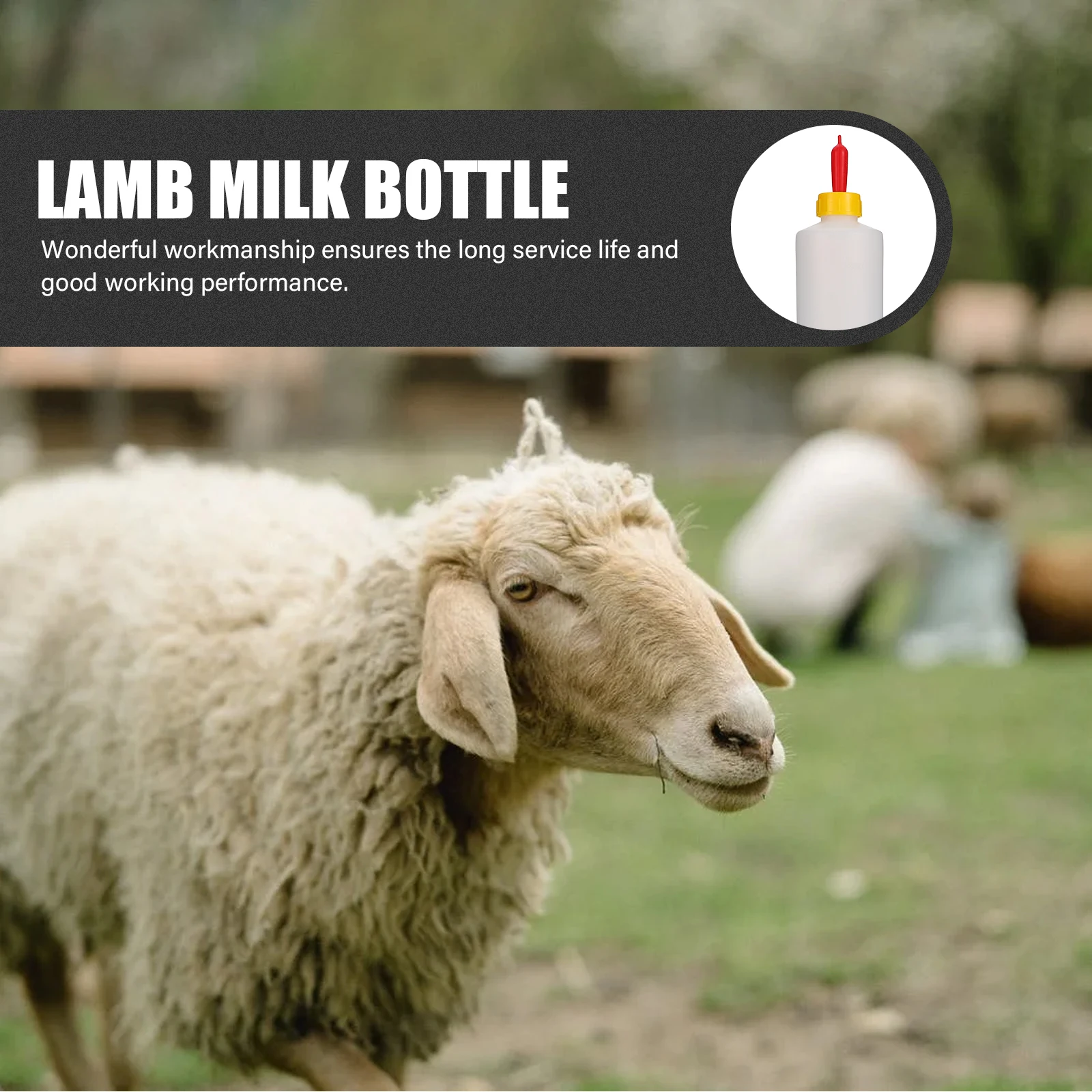 

1 комплект, бутылочка для молока ягненка, пластиковая чашка для кормления детей, инструмент для кормления коз, гладкие края, маленькие животные, кормушка для молока, бутылочки для козла