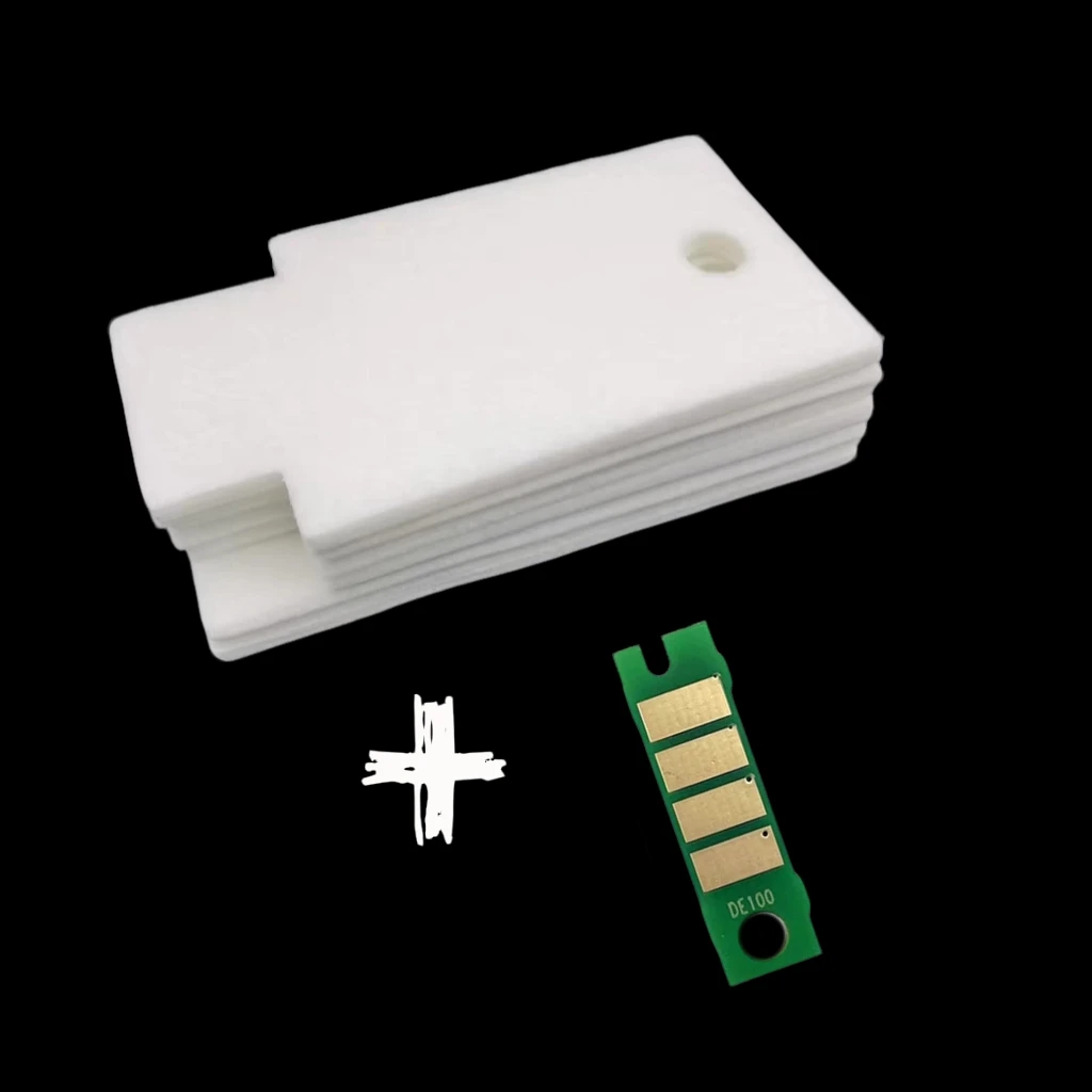 

DE100 Waste Ink Pad Sponge + Chip For Fuji FILM Fujifilm DE100 DE 100 DE-100 Printer Maintenance Box