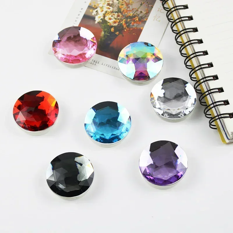 Portable Mobile Phone Glitter Gem Stand Popular Folding Finger Ring Grip Holder for IPhone Samsung Xiaomi Huawei Plastic Bracket