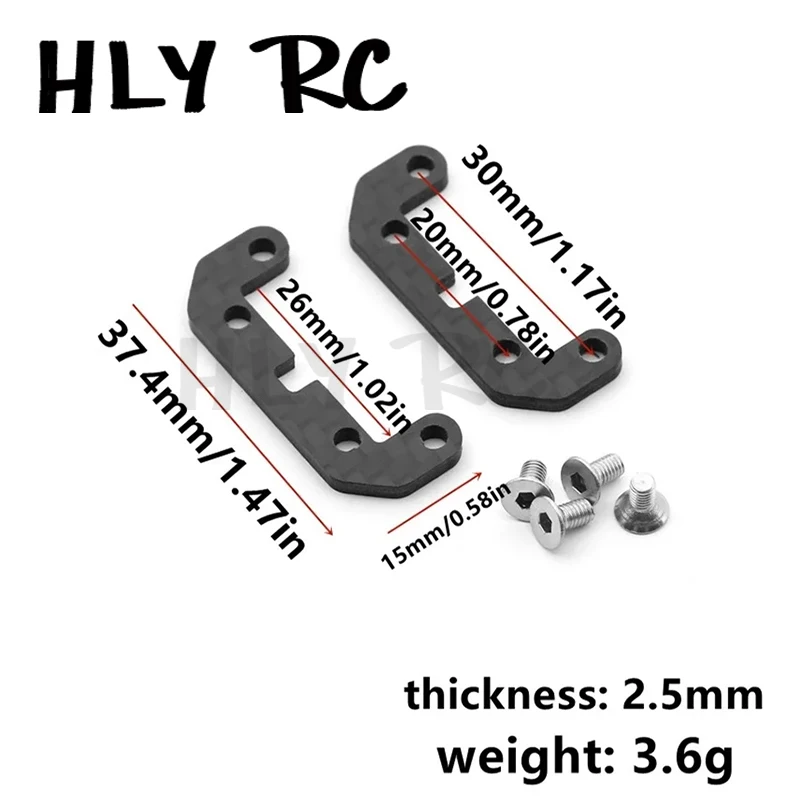 Kohle faser 54514 Pendels tange Stabilisator Halter Montage platte für Tamiya tt02 TT-02 1/10 rc Auto Upgrade Teile Zubehör