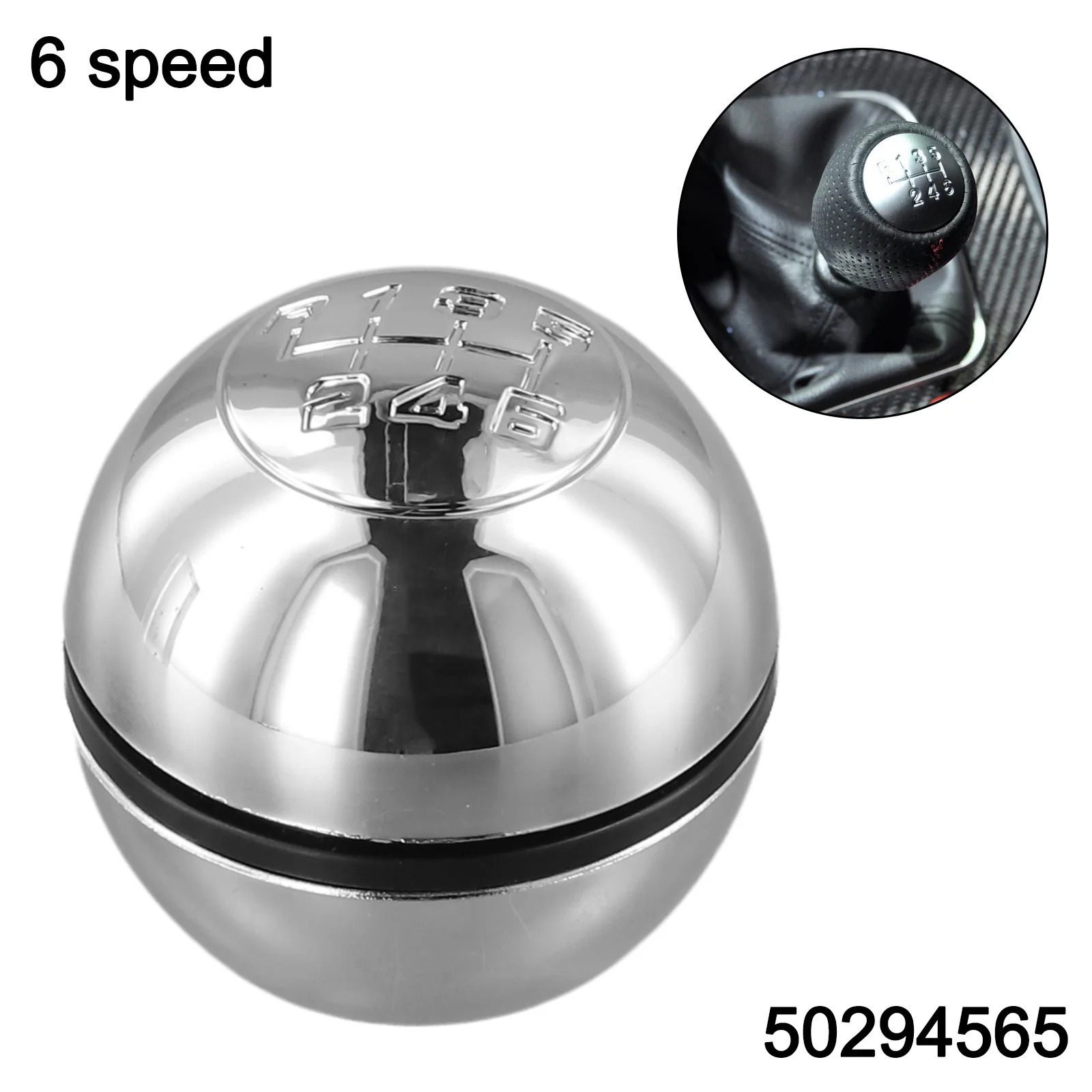 13*6*6cm 6 Speed Knob Metal Plastic Knob 10mm Mounting Hole Enhanced Driving Experience For Alfa 2010-2018 13*6*6cm