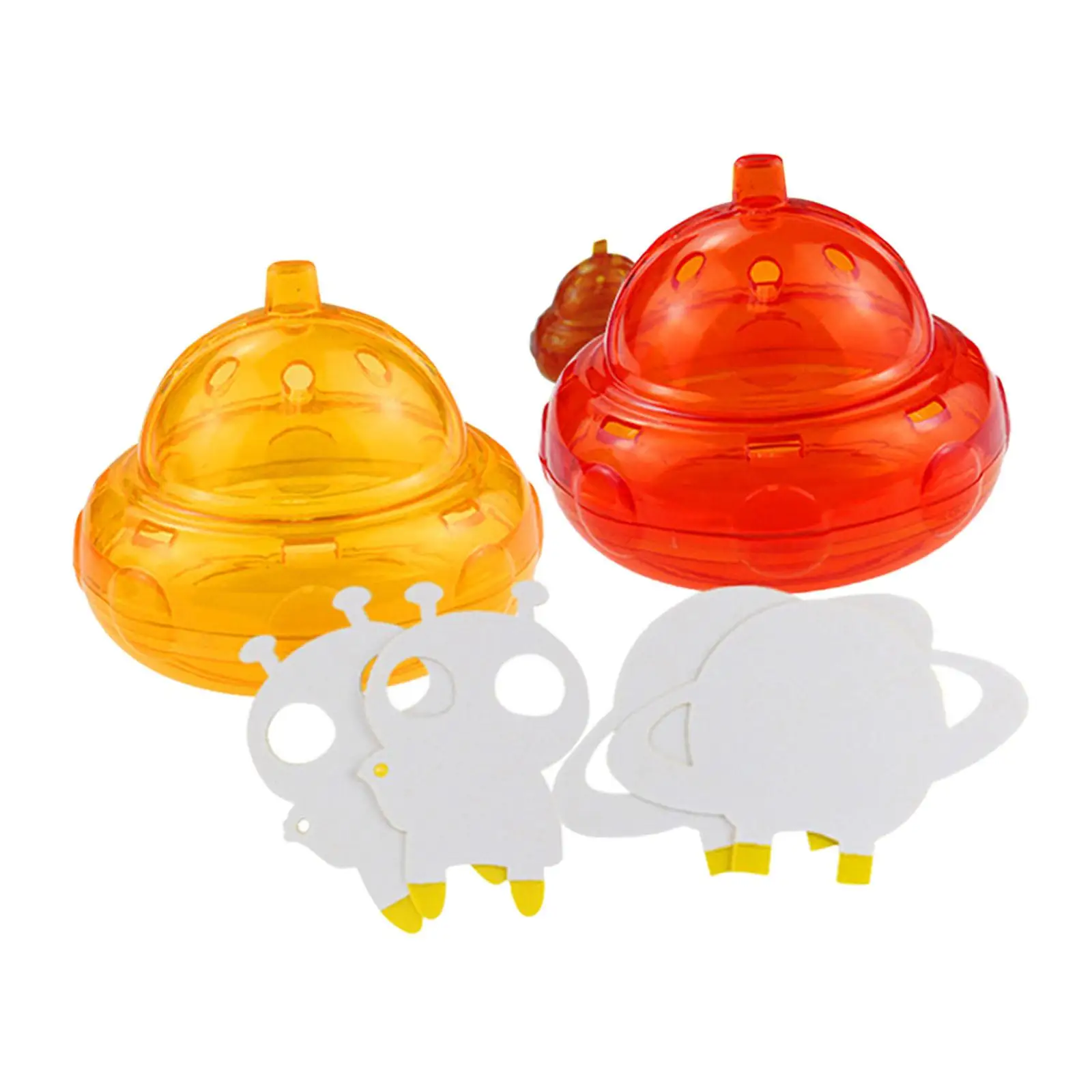 

2 Pieces Fruit Fly Traps Hanging Red Spaceship Shape for Orchards Gardens Patios