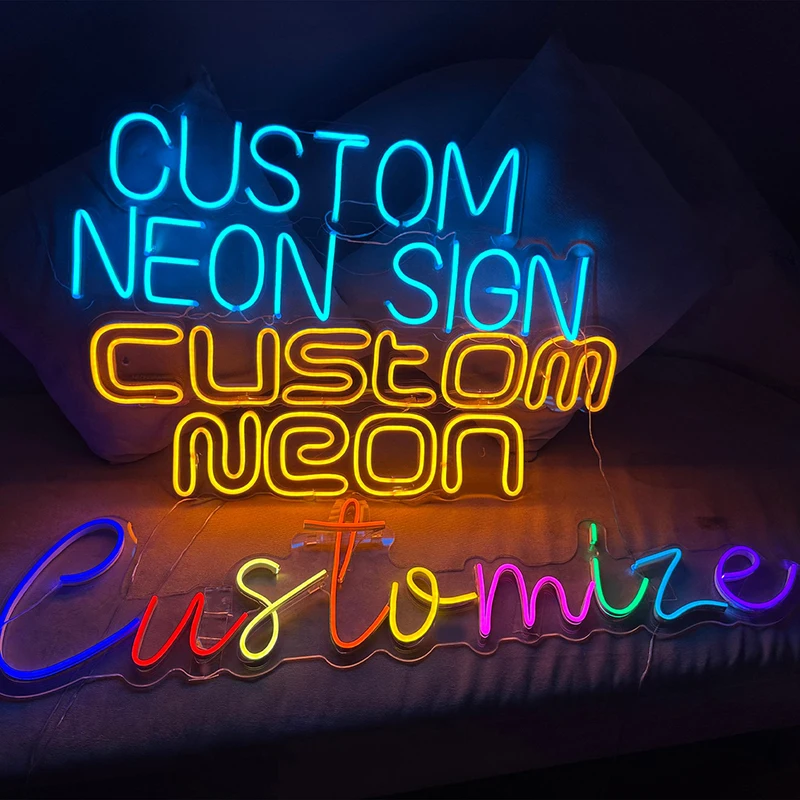 Señal de neón de Donut, luz de neón de Anime de gato lindo para restaurante, decoración de tienda de comida, dulces Dounts, letreros de luces Led personalizados