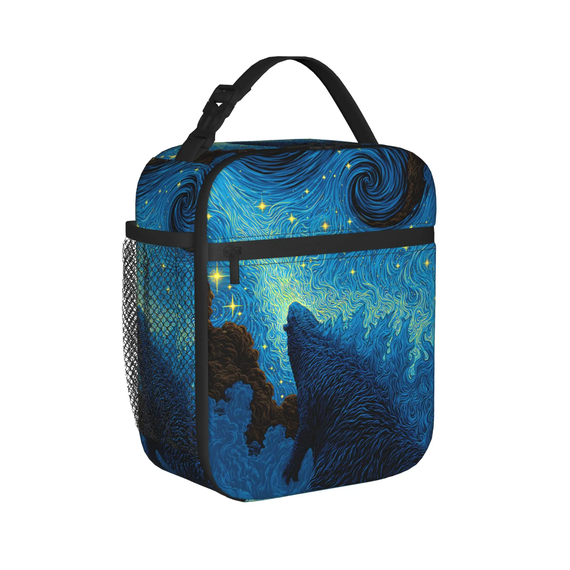 Monster G-Godzillas Thermal Insulated Lunch Bags for School  Portable Bento Box Cooler Thermal Lunch Boxes