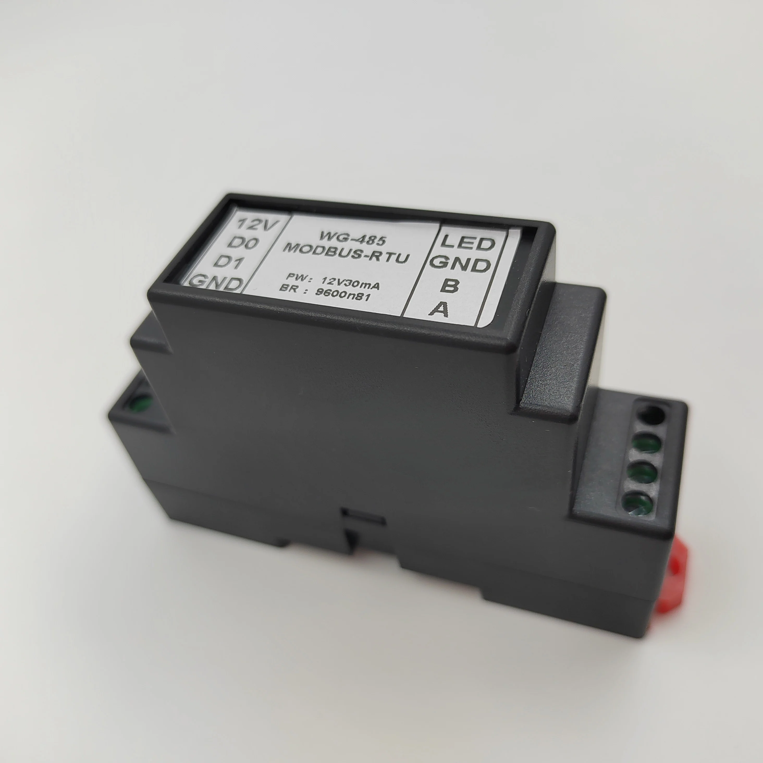 Rail-type Wiegand Converter Modbus-RTU, WG to 485
