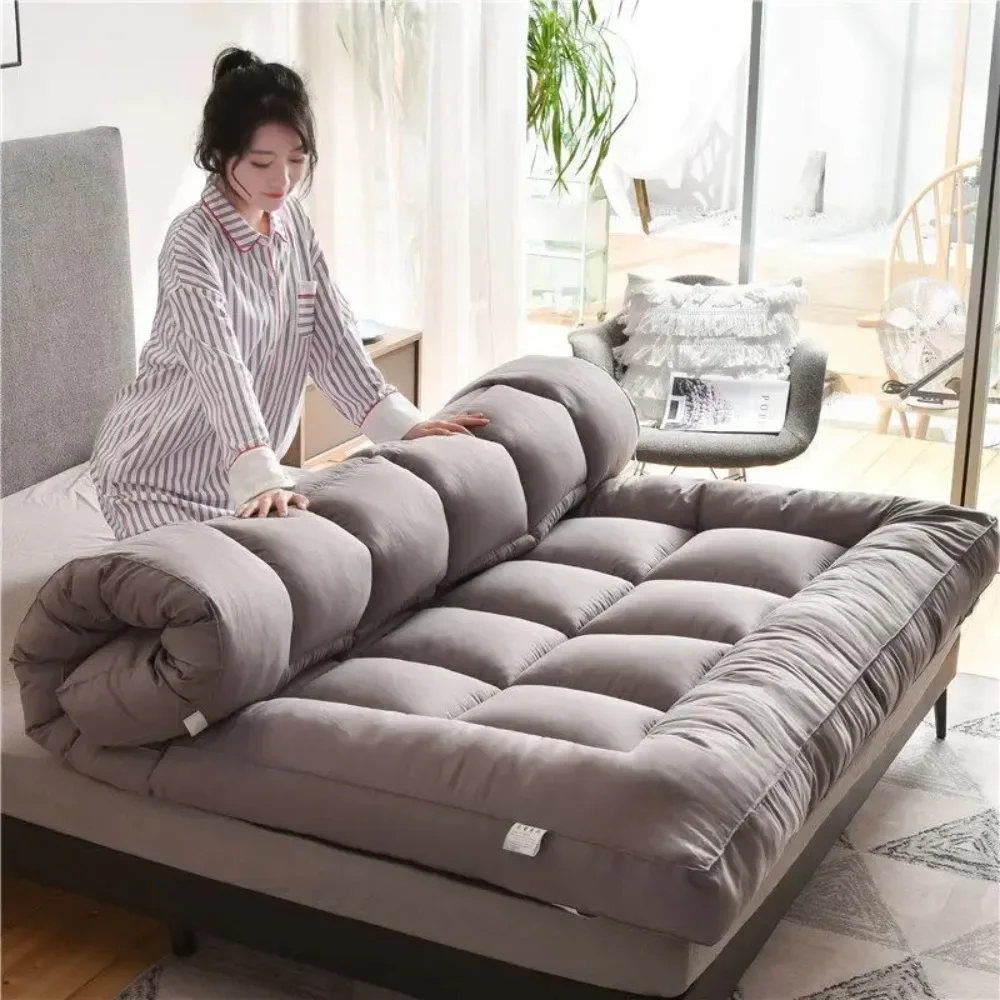 مرتبة سرير قابلة للطي لينة طالب عنبر نشمر الطابق حاشية الحصيرة الكبار الجلد ودية تنفس النوم سرير سميك فراش