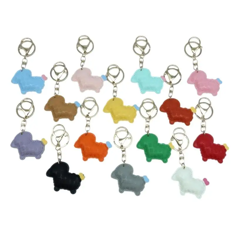 2027 Lunar New Year Ziegen-Anhänger, langlebiger PU-Schaf-Schlüsselanhänger, Taschen-Dekoration, Geschenk für Freunde – Detail 9