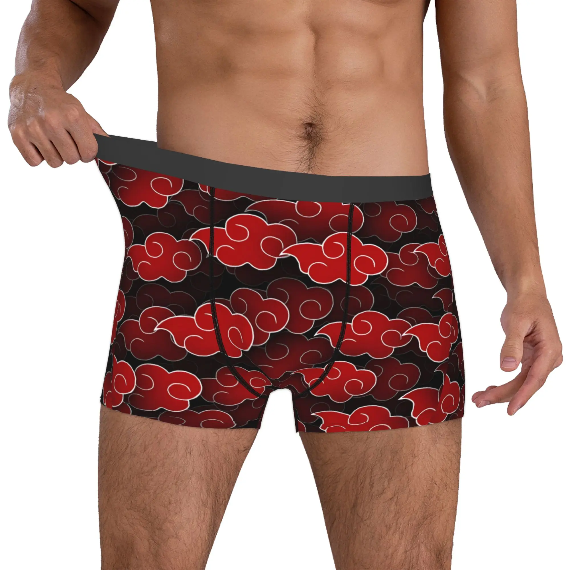 

Customized U-Uchihaes Sasuke Japan Comic Boxer Shorts For Men 3D Printed Hot Underwear Panties Briefs Stretch Underpants