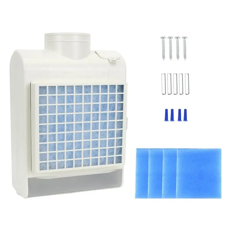 B06B-3-In-1Indoor Dryer Vent Kit For Electric Clothes Dryer, Dryer Vent Box With Screen Filter,Water Drawer System &5 Filters