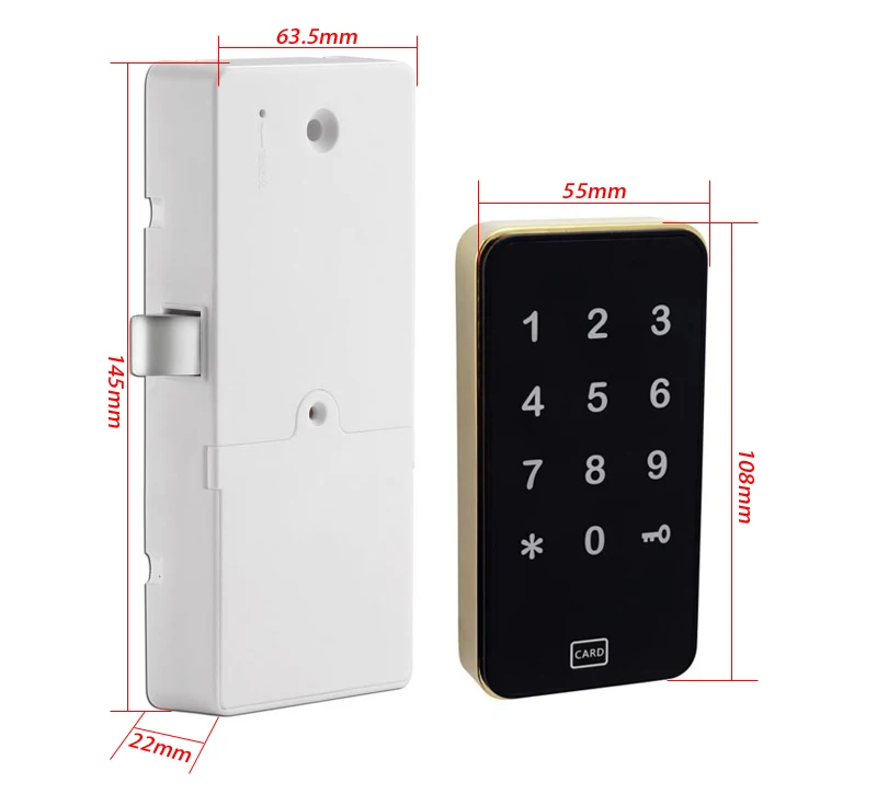 Digital smart lock door wifi TTlock App bluetooth lock for cabinets/ lockers/ drawers