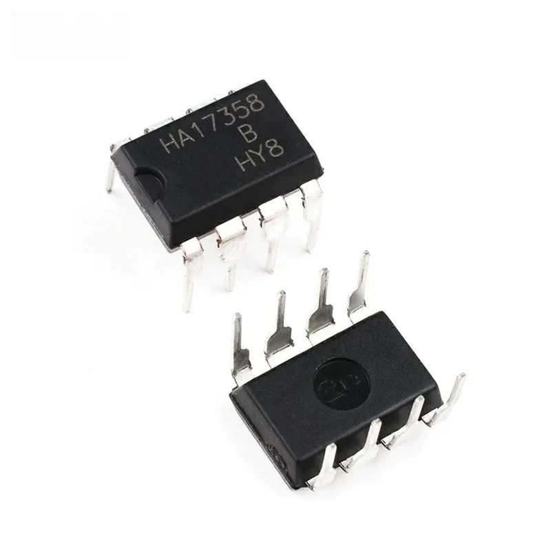 Chip de amplificador maníaco em linha, amplificador op duplo, 17358, DIP-8, 5pcs