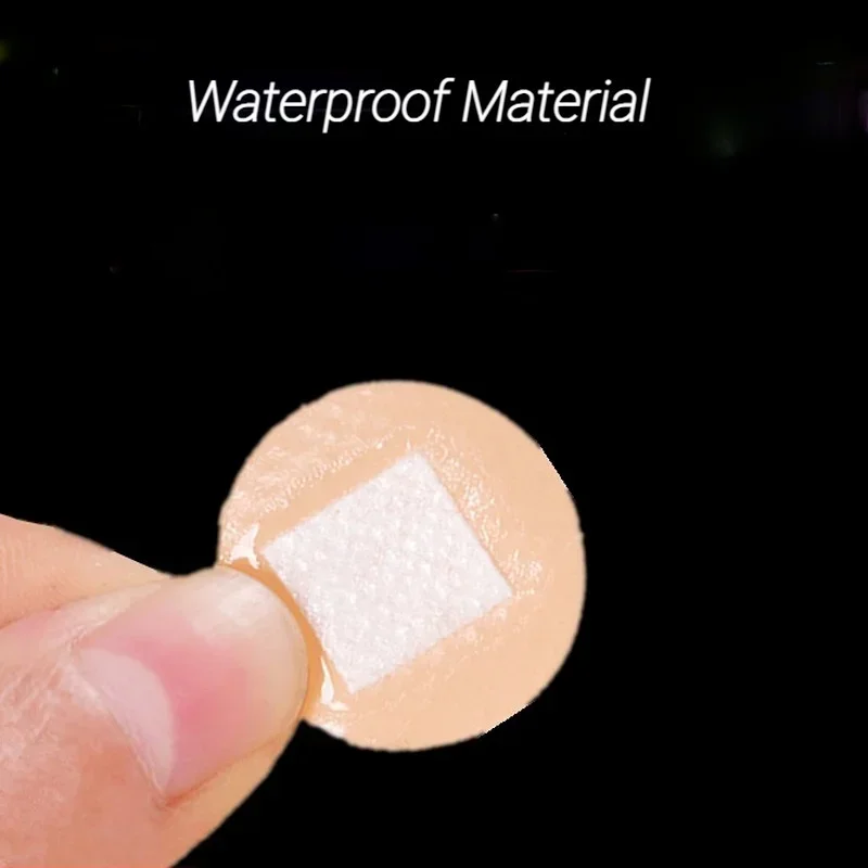 100 sztuk/partia okrągłe Curitas plaster bandażi dla dzieci dzieci oddychający plaster PE Woundplast plastry na rany