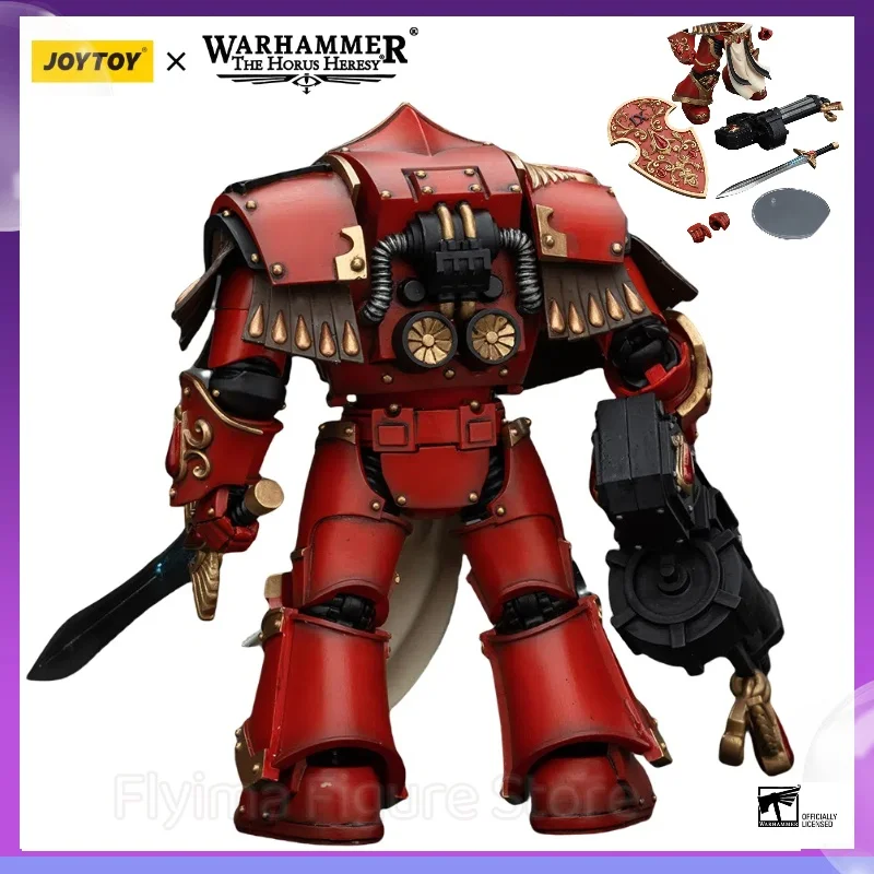 

[IN STOCK] JOYTOY Warhammer 40k Action Figure Blood Angels Crimson Paladins Squad Crimson Paladin with Iliastus Assault Cannon