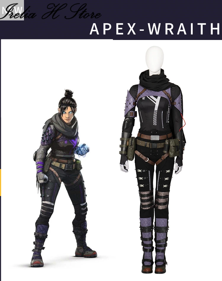 Irelia H Store Wraith APEX Wraith Cosplay Costume women Game Cosplays original skin image 5
