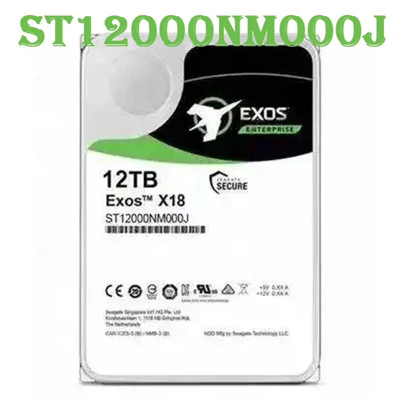 

Для Seagate-12TB (ST12000NM000J) SATA оптовая цена Exos X18 HDD 3,5 дюйма 7,2k 256M Жесткий диск для сервера