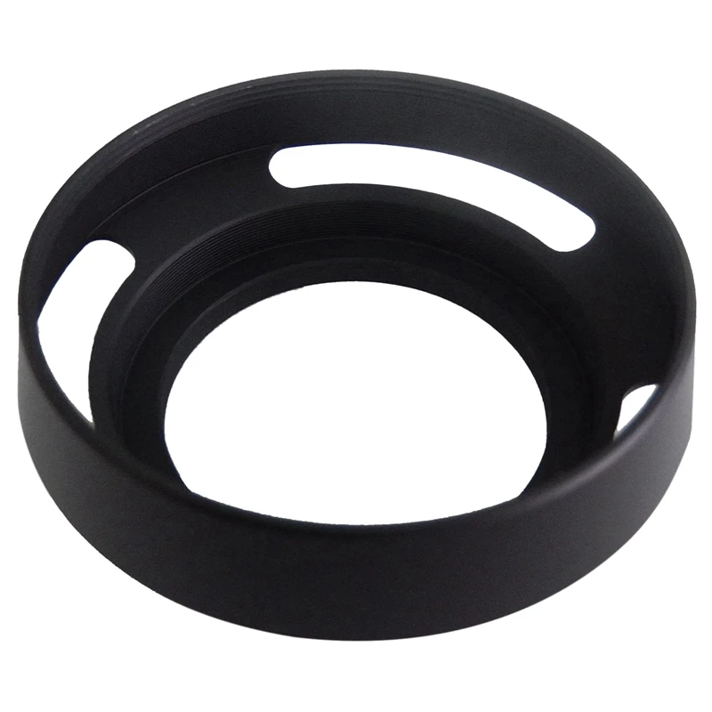 Lens Hood,Spiral Metal Camera Lens Hoods 46 Mm For Olympus 12 Mm 2 ED (EW-M1220)