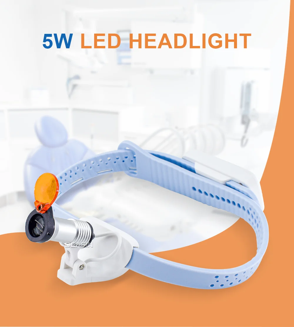 HNO Oral 5W LED Ultraleichte Silikon-Dental-Operationsleuchte mit integriertem Filter – Stirnlampe – Detail 1