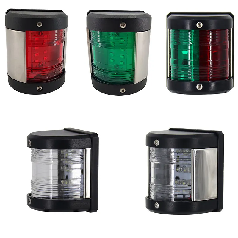 Marine Navigation Light, Port Starboard Red Green Sidelight, Yacht Speedboat Fishing Boat Signal Lamp
